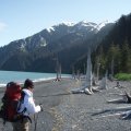 Hiking along the Caines head costal trail