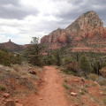 Hiking along Thunder Mountain trail