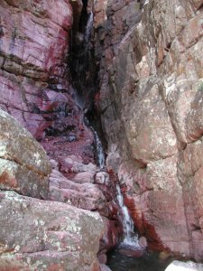 Waterfall on the Barnhardt trail