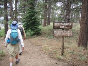 Hikers on the Ken Patrick trail