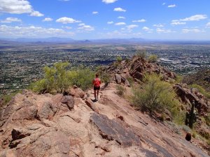 Ridgeline of Camelback mountain along the Cholla trail