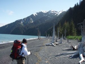 Hiking along the Caines head costal trail