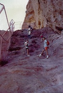 Hiking up the Echo canyon trail