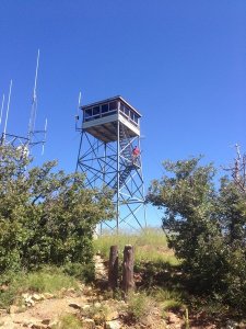 Fire lookout atop Mount Union