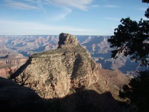 on the New Hance trail