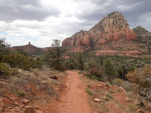 Hiking along Thunder Mountain trail